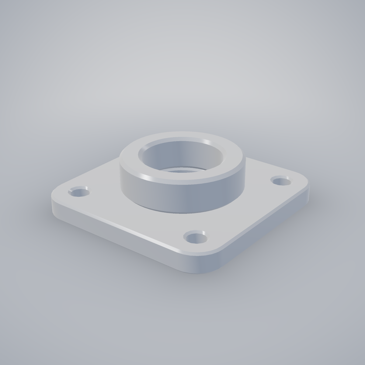 Brida cuadrada inox para tubo Ø40